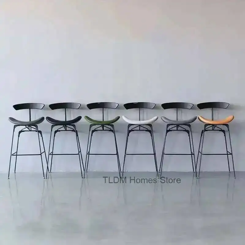 New Style Restaurant Modern Industrial Chair Chair Ant for Bar Chairs Nordic Stool High Stools Home Back Bar Chairs Dining Chair
