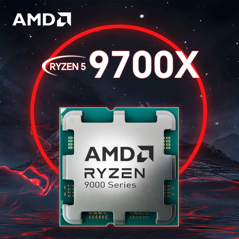 【Brand+】AMD New Ryzen 7 9700X Processor 5.5GHz 8-Core 16-Thread 40MB Game Cache 4NM TDP 65W Socket AM5 Gaming CPU Zen 5