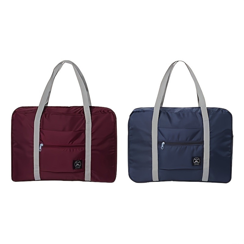1 ensemble de sacs à bagages de voyage pliables de grande capacité, sac de fitness extensible, bagage de sport, enregistrement des bagages du week-end, bagages