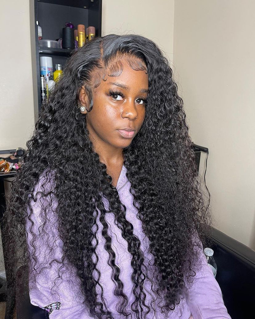 NextFace-Bundles de cheveux brésiliens Deep Wave, Bundles de cheveux humains, Bouclés profonds, Qualité 10A, Optique, Tissage de cheveux