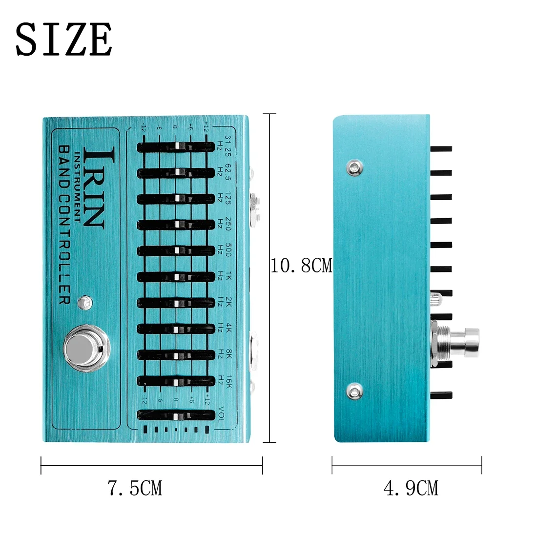 IRIN AN-40 Controller Equalizzatore 10 Bande Pedale per Chitarra Elettrica Effetti EQ Pedali True Bypass Chitarra Basso Parti e Accessori
