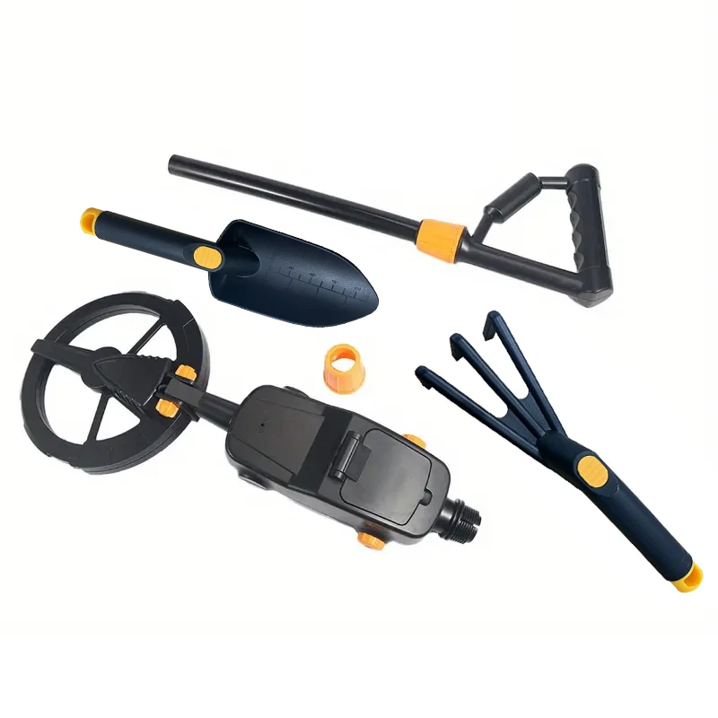 MD1008A Detector de metales para niños, acompañamiento del crecimiento. Mango ergonómico para palmas pequeñas, funciona con pilas (no incluidas)
