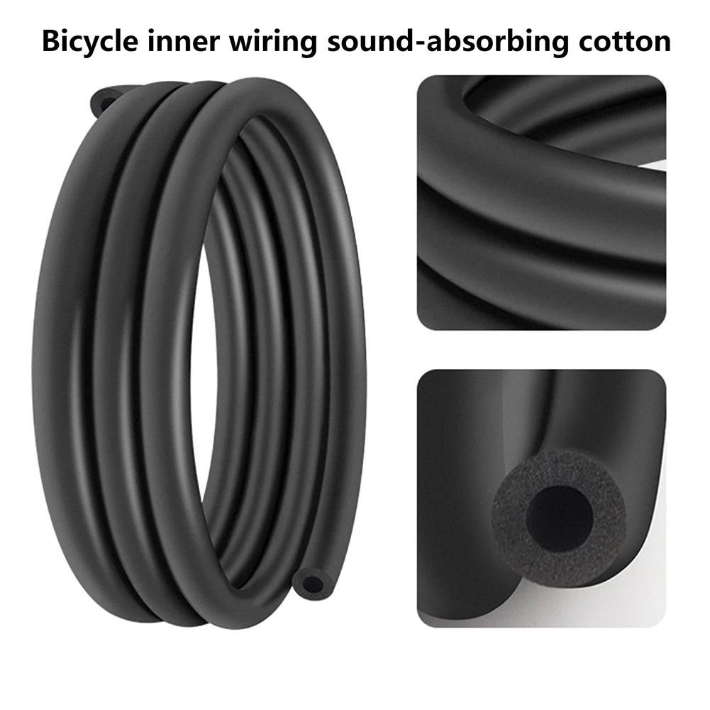 Amortecedor interno para quadro de bicicleta, 6mm, esponja de proteção para prevenção de ruído, cabo de mudança de bicicleta, linha interna, absorção de som
