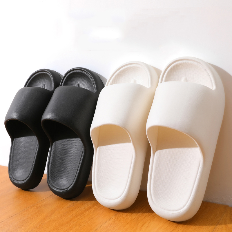 Unisex Badezimmer Hausschuhe Wolke Kissen Rutschen Sommer Flache Sandalen Dicke Plattform Schuhe Mann Innen Rutschfeste Paar Flip-Flops