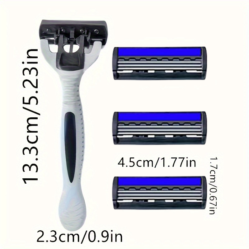 NEW Shaver Men Razor Shaving 3 Layer Stainless Blade Shaver Reusable Safety Razor Hair Removal Shaver Imported Blade Multi Tool