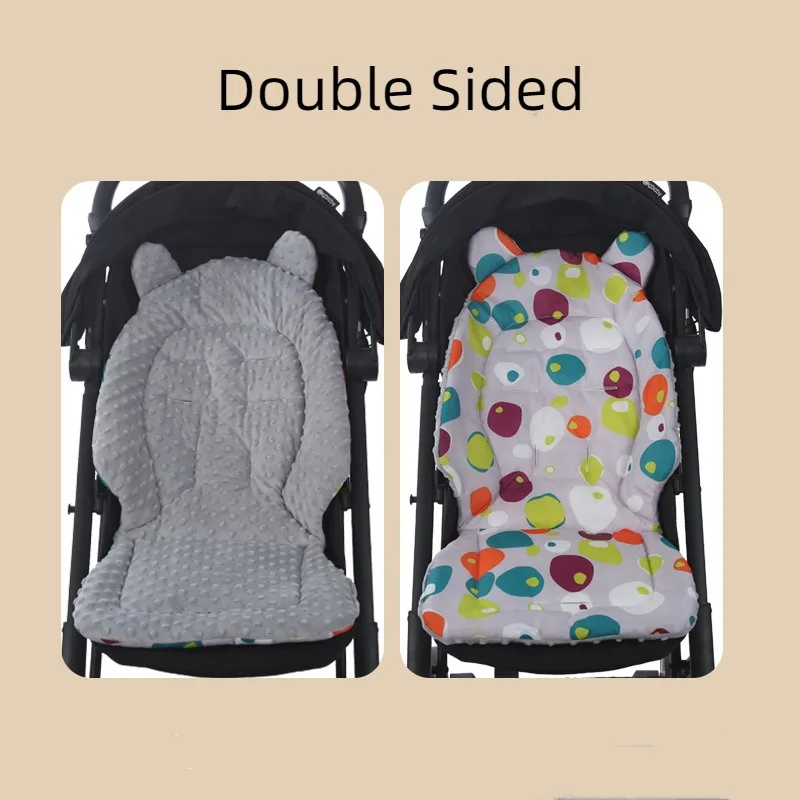 Kinderwagen Zitkussen Katoen Baby Dubbelzijdig Zitkussen Dikke Warme Universele Kinderwagen Matras Mat Kinderwagen Accessoires