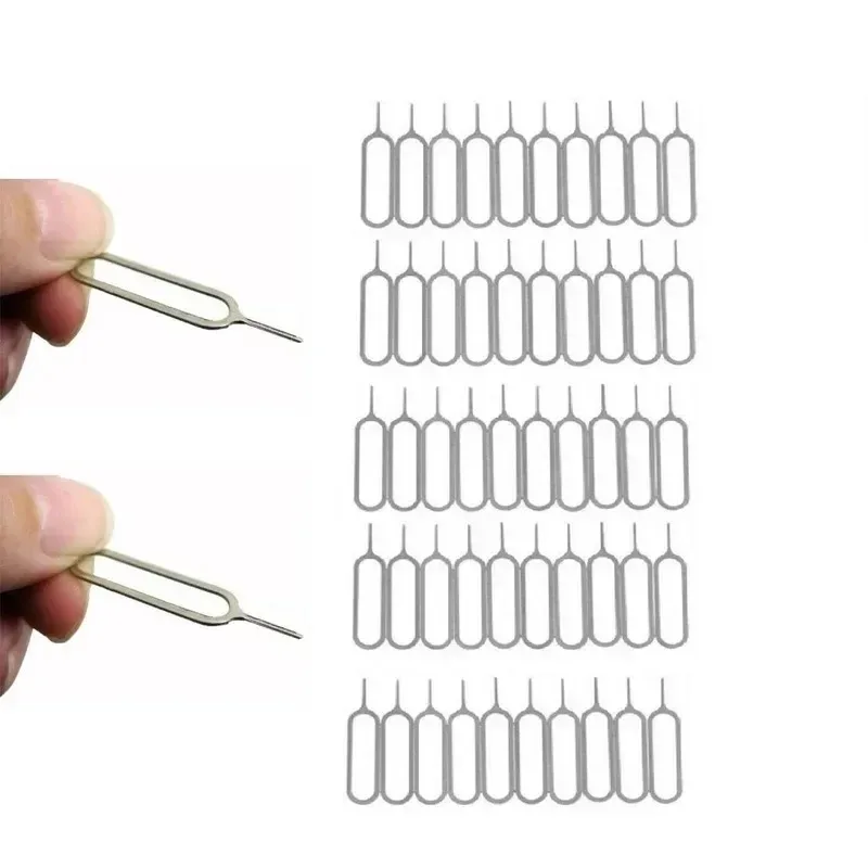 100-1Pcs Sim Card Tray Eject Pin Ejecting Removal Needle Opener Ejector for Iphone15 14 Samsung Xiaomi Universal Tray Eject Pins