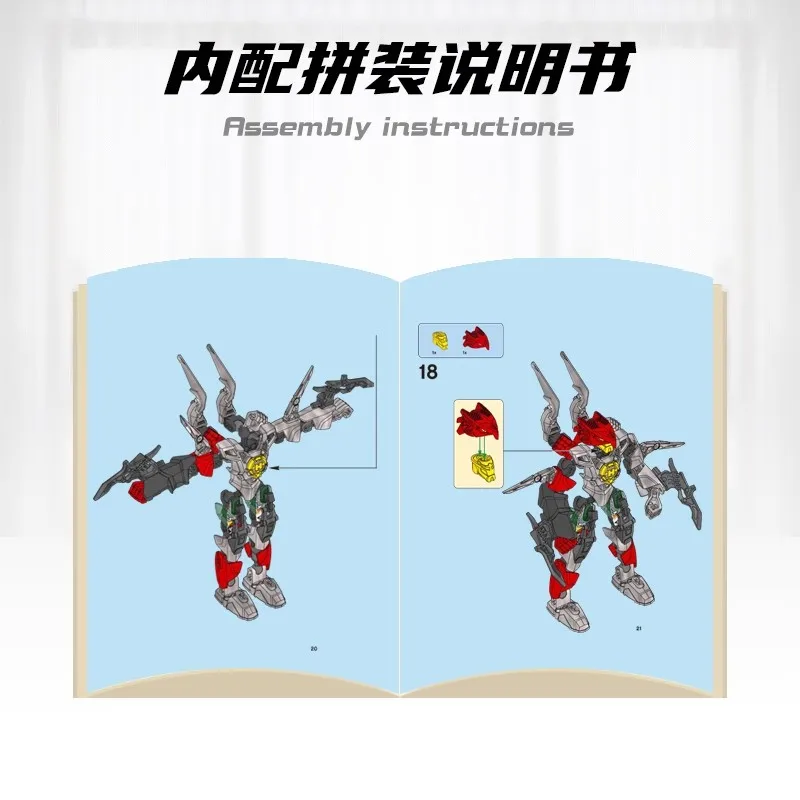 Hero โรงงาน Star Warrior Bionicle Building Blocks Furno Evo รวมหุ่นยนต์ Mech รุ่นอิฐของเล่นเด็กคริสต์มาสของขวัญ