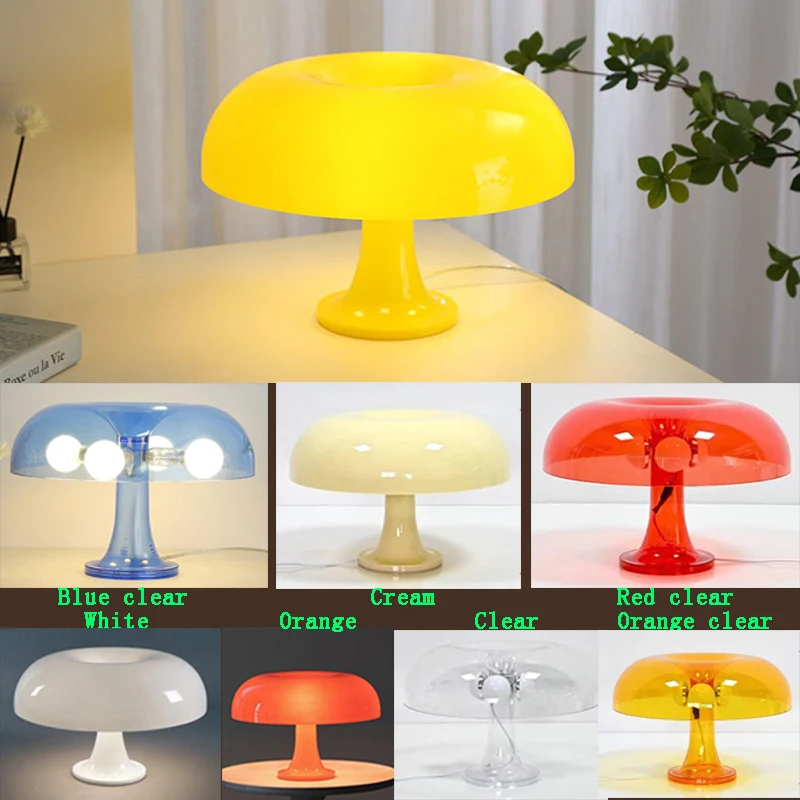 Italiaans Mimimalisme Paddestoellamp Decoratief licht met E14-basis of vaste LED AC/DC-aangedreven voor woonkamerstudie Nachtkastjeverlichting