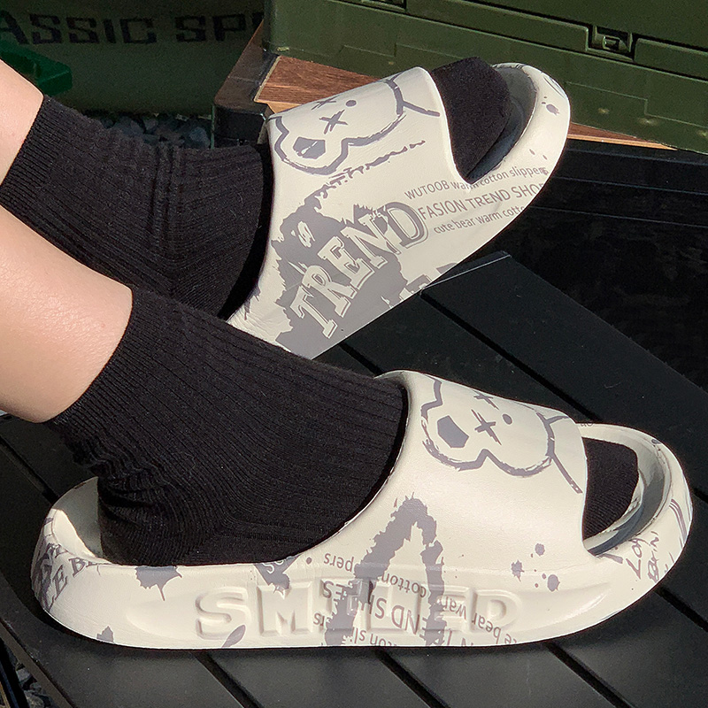 Chinelos de interior para mulheres em casa, adequados para todas as estações, elegantes para caminhadas na rua, chinelos de casal para homens