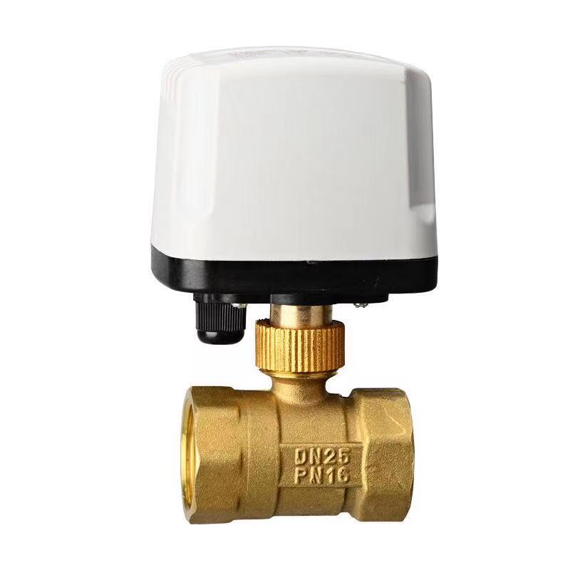 1/2" 3/4" 1" 2" IP65 Waterproof Motorized Ball Valve 3-Wire 2 Control Brass Electric Ball Valve Big Torque Metal Motor