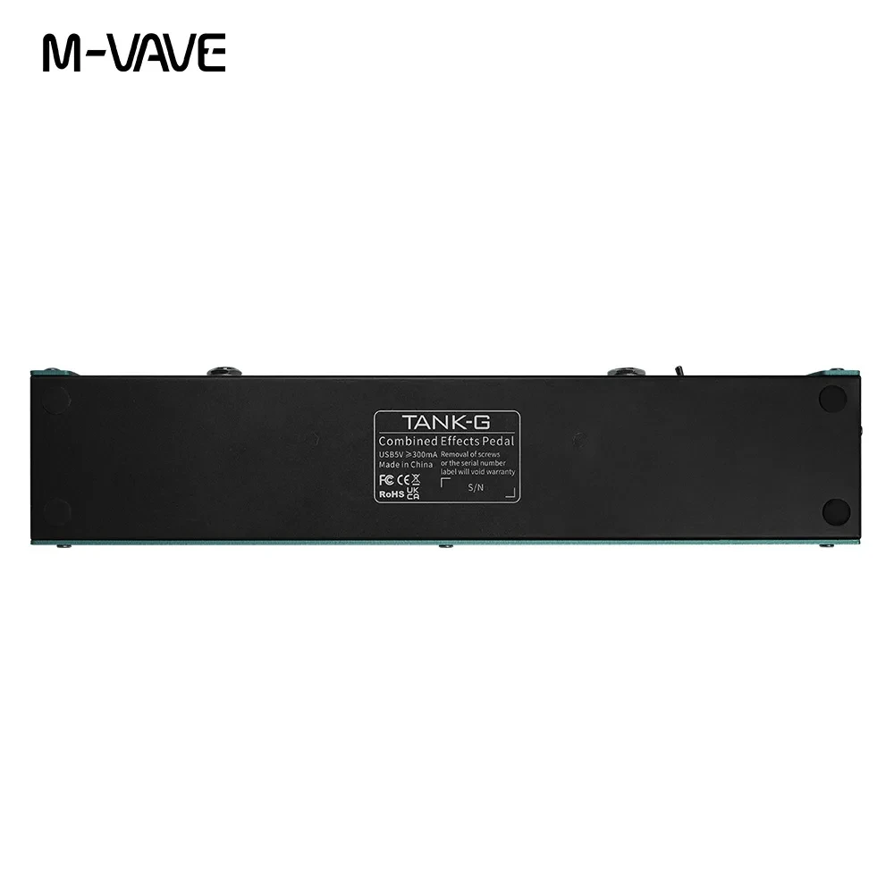 M-VAVE TANK-G ワイヤレスギターハブ |   9 プリアンプ/8 IR スロット + ノイズ ゲート |   Bluetooth MIDI シンク & 20 時間充電式ステージリグ