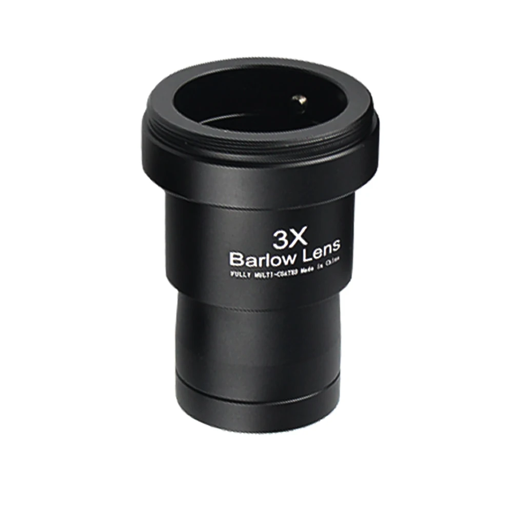 EYSDON 1,25 pulgadas 2x/ 3x/ 5x telescopio lente Barlow extensor de longitud Focal totalmente recubierto de Metal con roscas de montaje de cámara M42