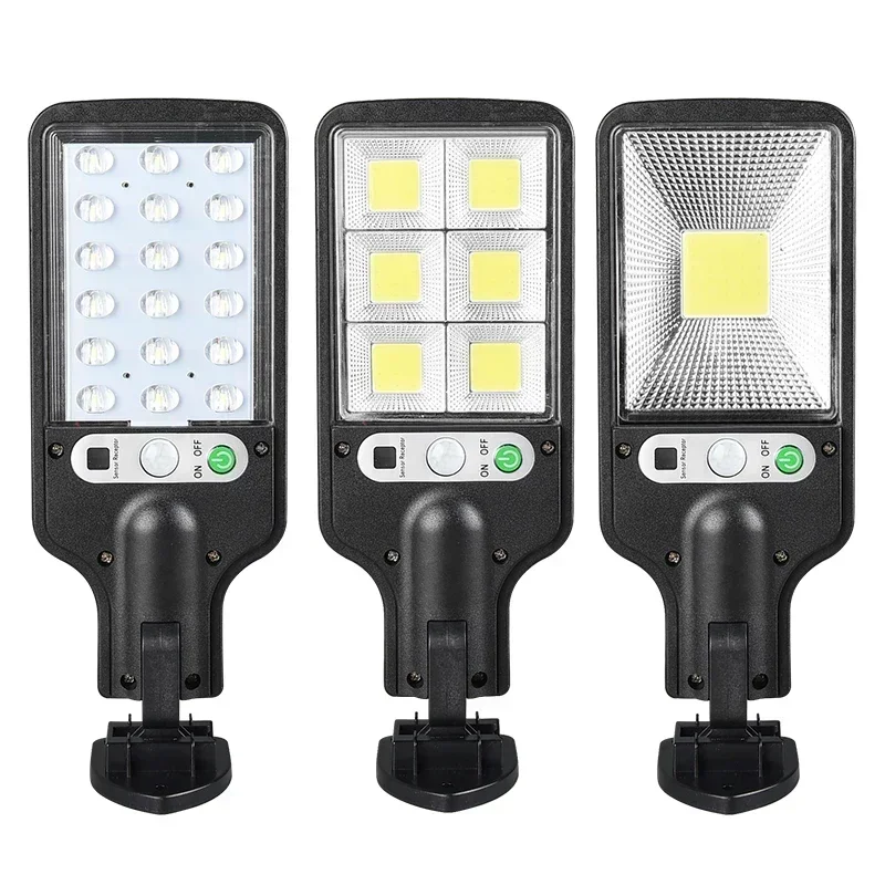 Luces LED solares para exteriores 30/72/108COB, lámpara de pared impermeable para patio, Sensor de movimiento, jardín, terraza, puerta de garaje, farola
