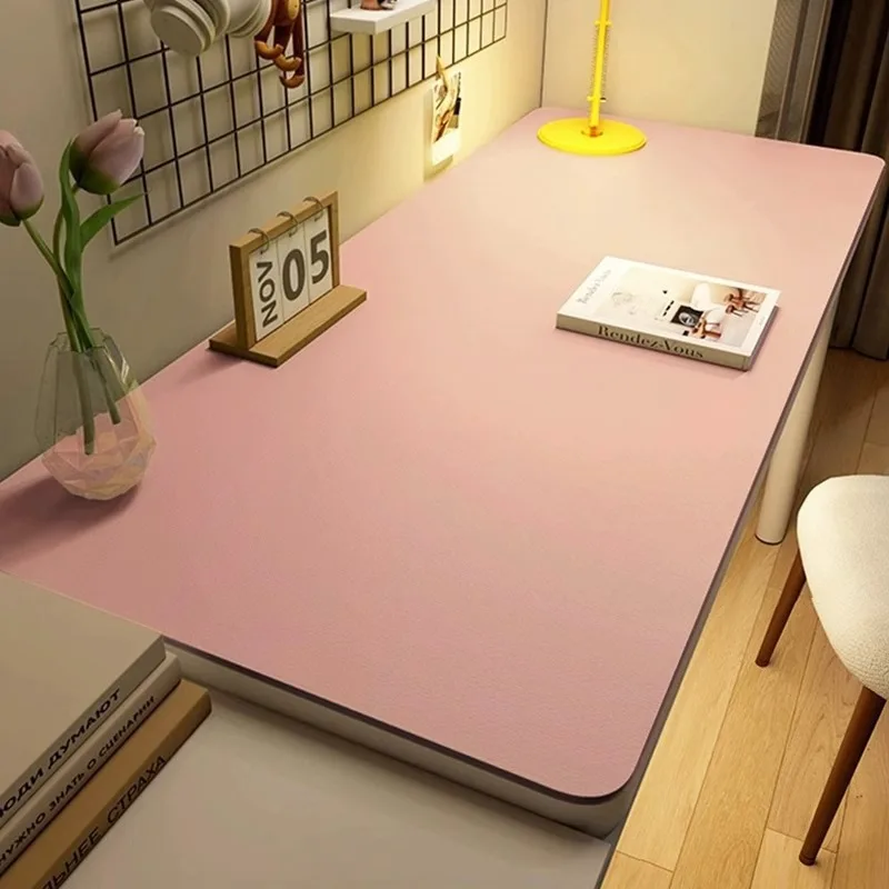 Leder-Tischdecke für Zuhause, leicht zu reinigender Tischschutz, wasserdichter Tee-Untersetzer, große Schreibtischunterlage, rutschfeste Gamer-Tastatur-Mauspad