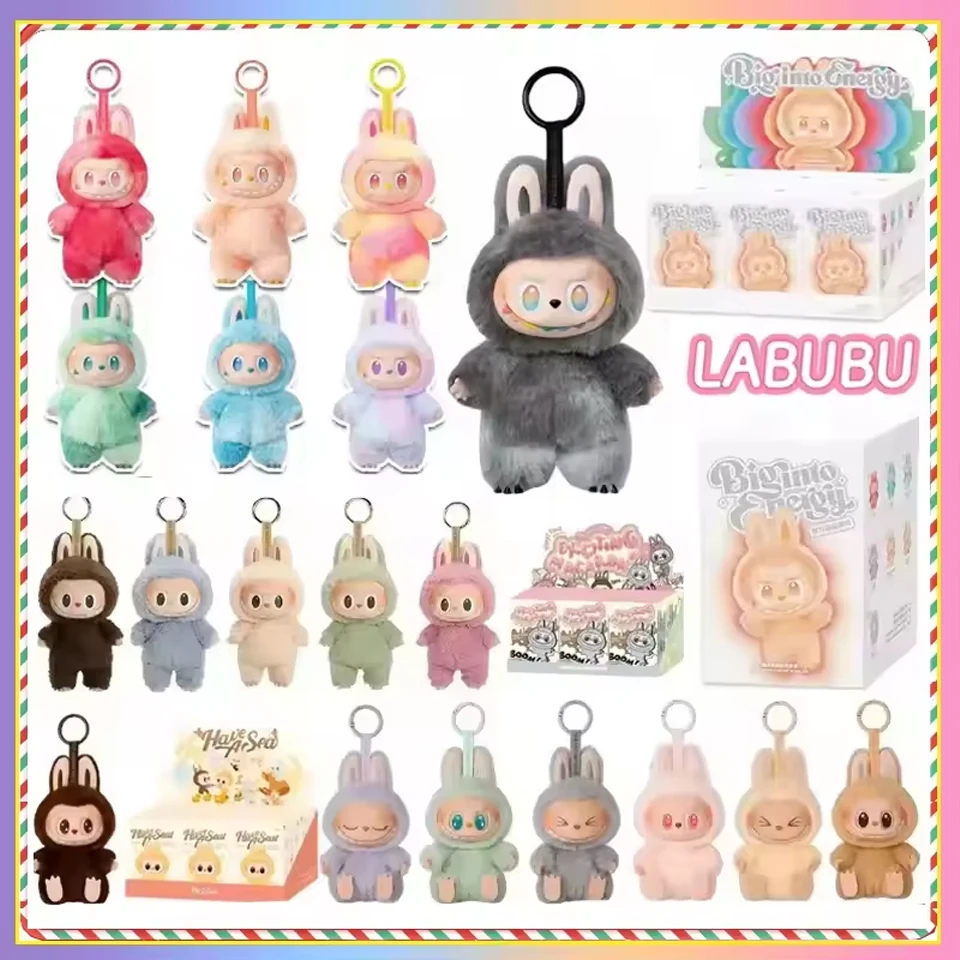 Popmart Labubu-caja ciega de la Serie de monstruos, colección de figuras de Manga, muñeca bonita, decoración de escritorio, regalos de cumpleaños para niñas