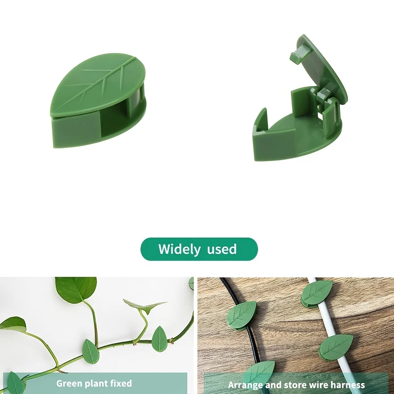 Set da 10 pezzi Strumenti per arrampicata su parete di edera verde Ganci autoadesivi per piante da interno Fissatori per riporre oggetti da parete Pratico arredamento verde