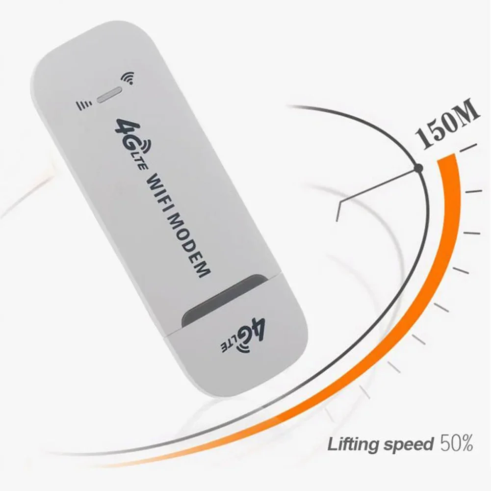 ​ ​ Draagbare 4G LTE Draadloze WiFi Router 150Mbps USB Modem Dongle Mobiele Breedband Hotspot met Sim-kaartsleuf voor thuiskantoor