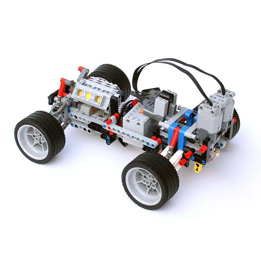 2WD 2 Bánh Kỹ Thuật Xe Khung Xe Viên Gạch Treo Chấn Động Hồng Ngoại Điều Khiển Từ Xa Reciever L Servo Mộc PF Bộ Dụng Cụ