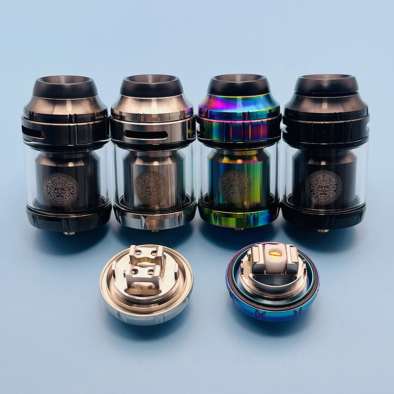 Zeus RTA 25Mm Zeus RTA X Mesh Penyemprot 316ss Dual Kumparan/Mesh 3,5 Ml/4,5 Ml reconstruible 510 Benang Rokok Elektrik Vape Tank