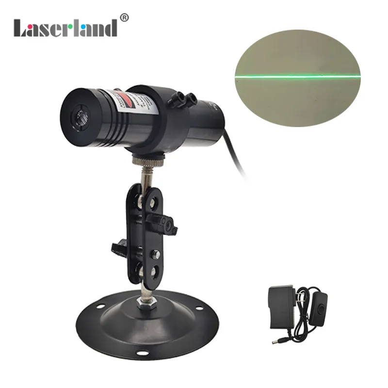 Módulo láser generador de línea verde resistente al agua de 520nm para piedra, carpintería, asignación de corte, 26mm