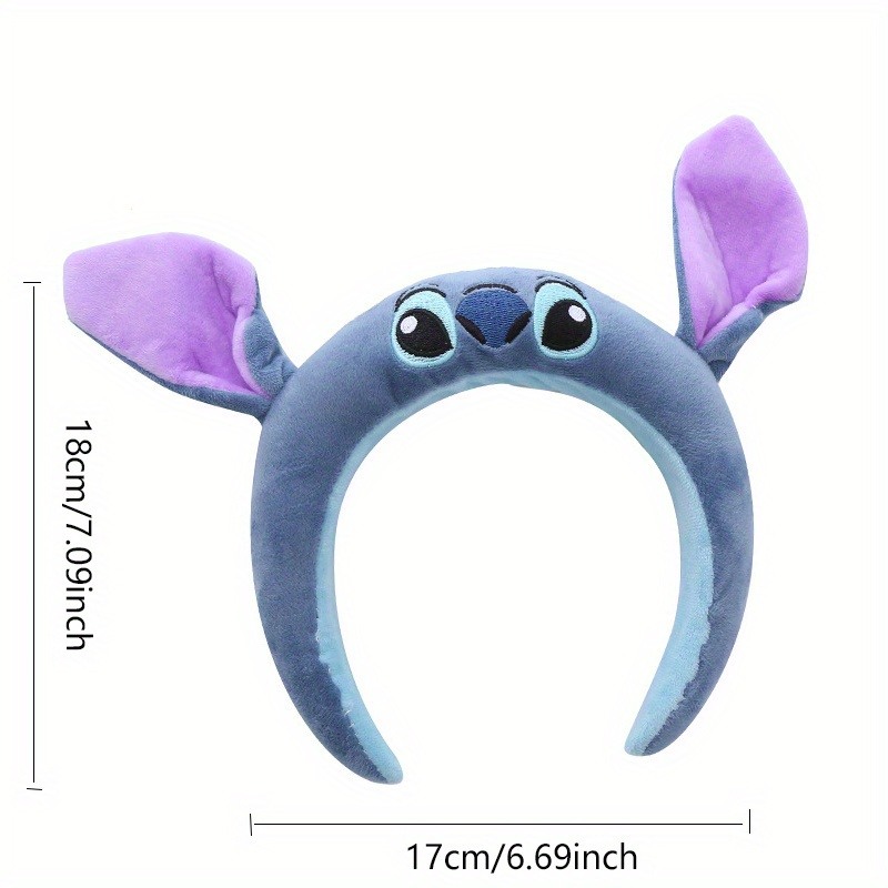 Disney Stichแถบคาดศีรษะน่ารักการ์ตูนตลกแถบคาดศีรษะตกแต่งHeadband Plush Anti-Slipแถบคาดศีรษะของขวัญหญิง