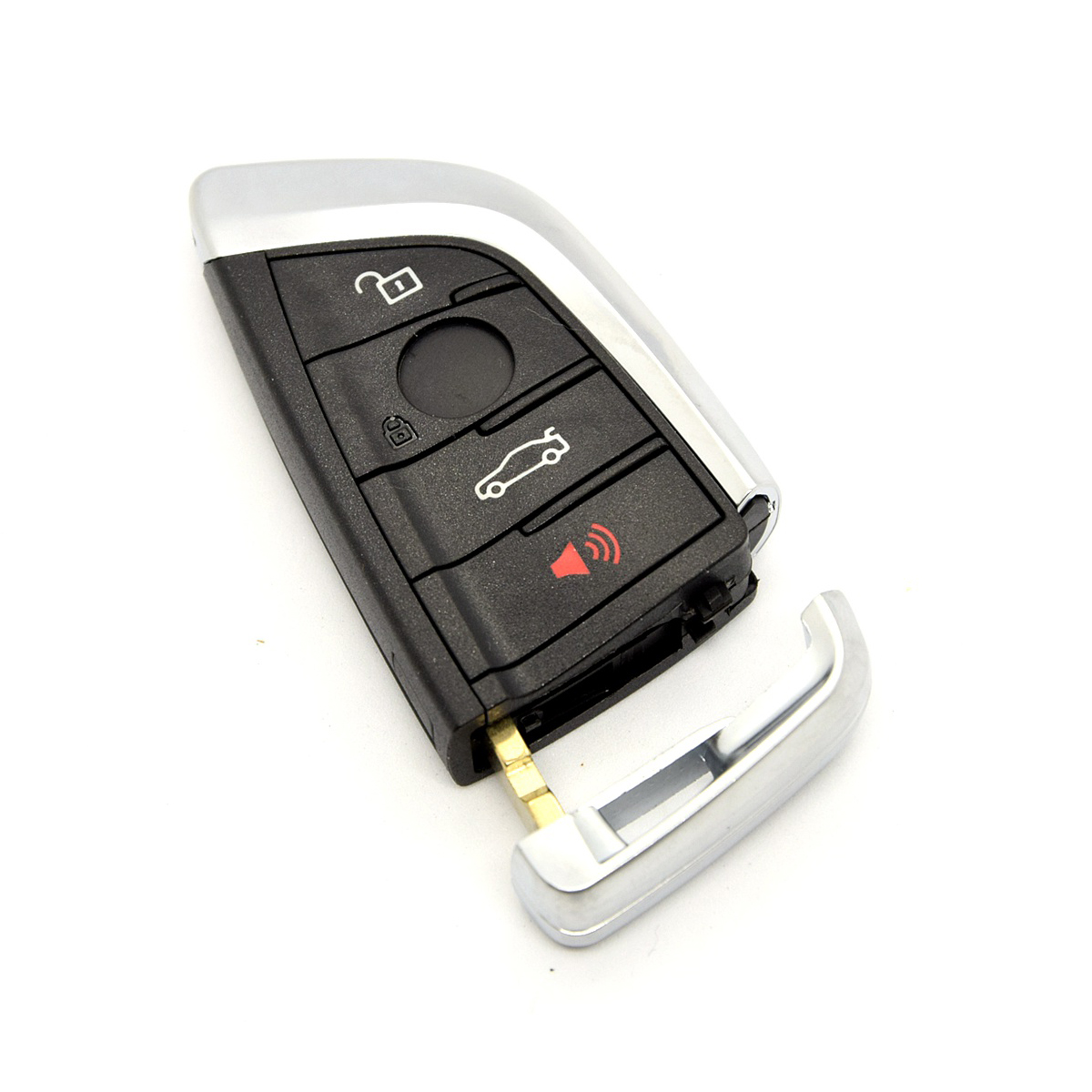 Tốt Nhất Chìa Khóa Xe Ô Tô Điều Khiển Từ Xa Thông Minh Vỏ Chìa Khóa Dành Cho Xe BMW Dao Thẻ BMW X5 X6 F15 X6 F16 G30 7 Series g11 X1 F48 F39, fob 3/ 4 Nút Đen