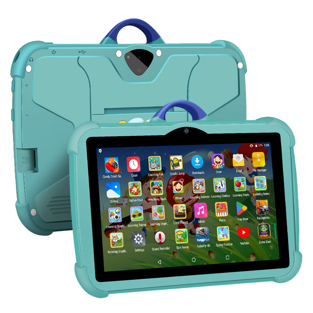 Nuevo 7 pulgadas Android 13 aprendizaje educación tabletas para niños Quad Core 4GB RAM 64GB ROM barato Simple tableta Pc favorito de los niños