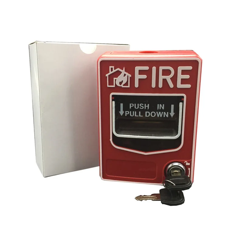 SB116 Fire Alarm System Conventional Manual Call Point button station Fire Push In Pull Down Emergency Alarm