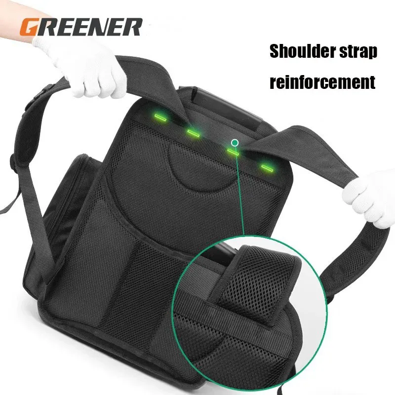 Multifunctional Shoulder Toolkit Canvas Electrician Backpack Portable Hardware Pocket Workshop Orkshop Construction Storage Bag