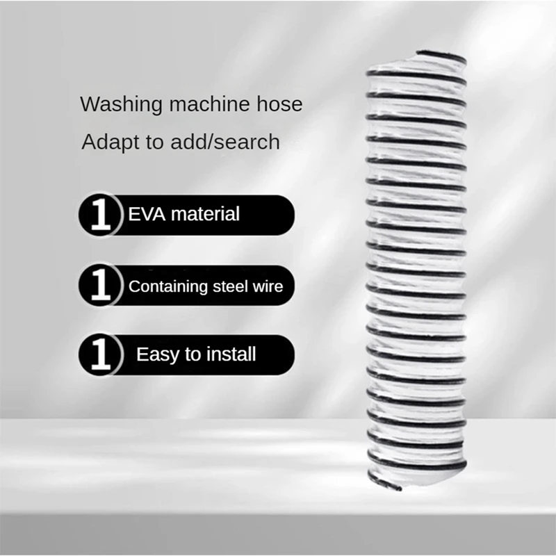 For Tineco Floor Series /Dreame Series Floor Scrubber Universal Sewage Pipe Spiral Hose Floor Brush Connecting Pipe Easy To Use