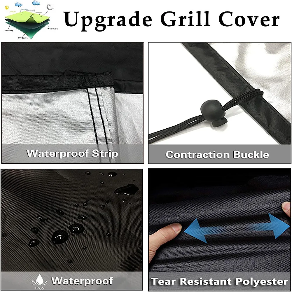 Pokrowiec na grilla BBQ Anti-Dust Waterproof Weber Heavy Duty Charbroil BBQ Cover Outdoor Rain Protective Barbecue Cover