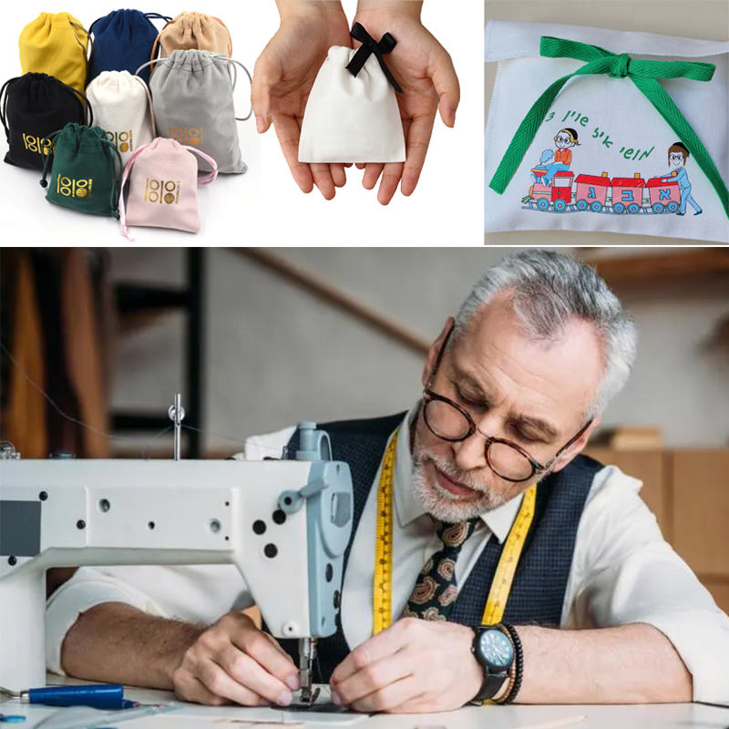 Benutzerdefinierte Logo-Geschenktüten aus Leinen, individueller Herstellerumschlag
