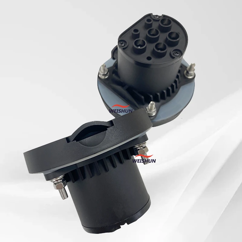 IEC 62196-2 Type 2 Female socket 16A 32A Single Phase Three Phase EV Charging Station Socket