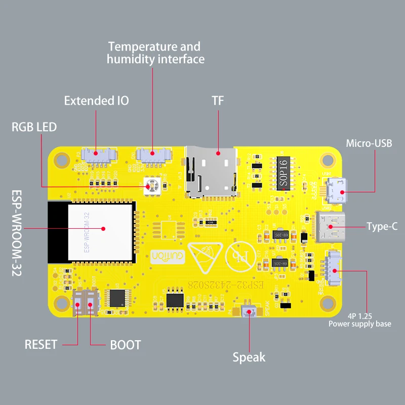 Esp32 mcu 2.8 Polegada display inteligente para arduino lvgl wifi bluetooth toque WROOM 240*320 tela lcd módulo tft com tutoriais gratuitos