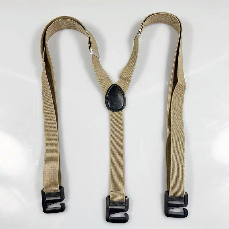 Solid Color Suspenders for Men Y-Back Hidden Suspenders Adjustable Fashion Casual Suspenders