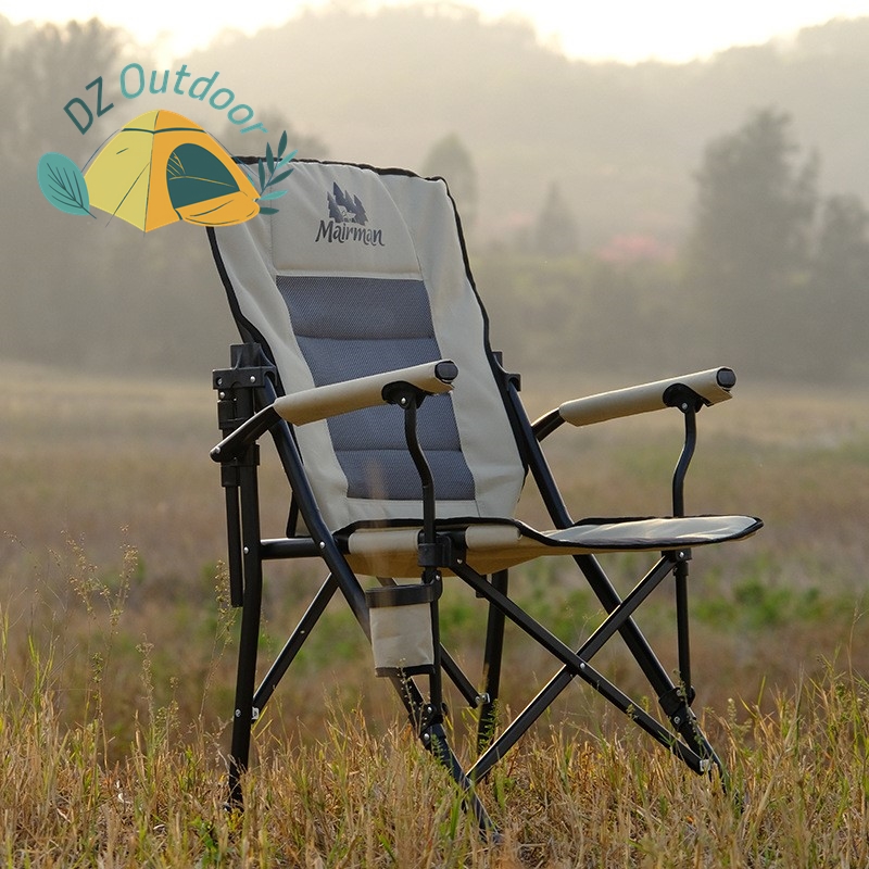 Dz cadeira dobrável de tecido oxford, ultra leve, acampamento, lazer, praia, encosto giratório, pesca, relaxamento