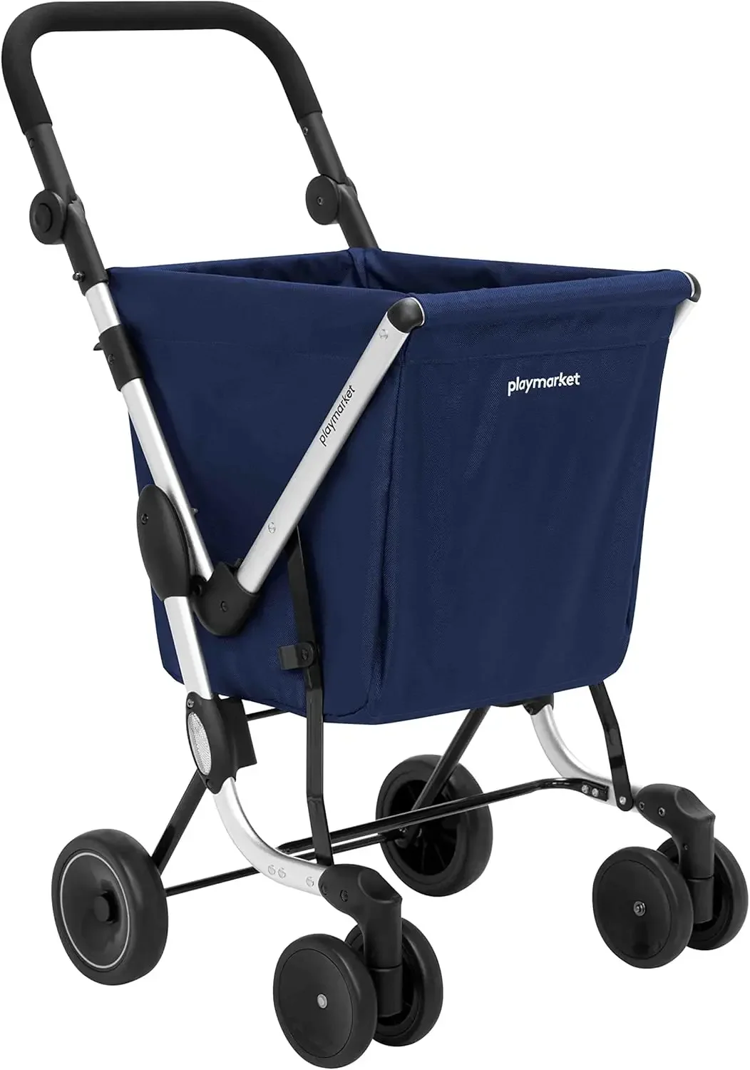 Carro de la Compra, 97 cm, 50 litros, Color Azul (azul marino)Bolsa interior fácilmente desmontable y lavable, carrito de té, carrito de bar