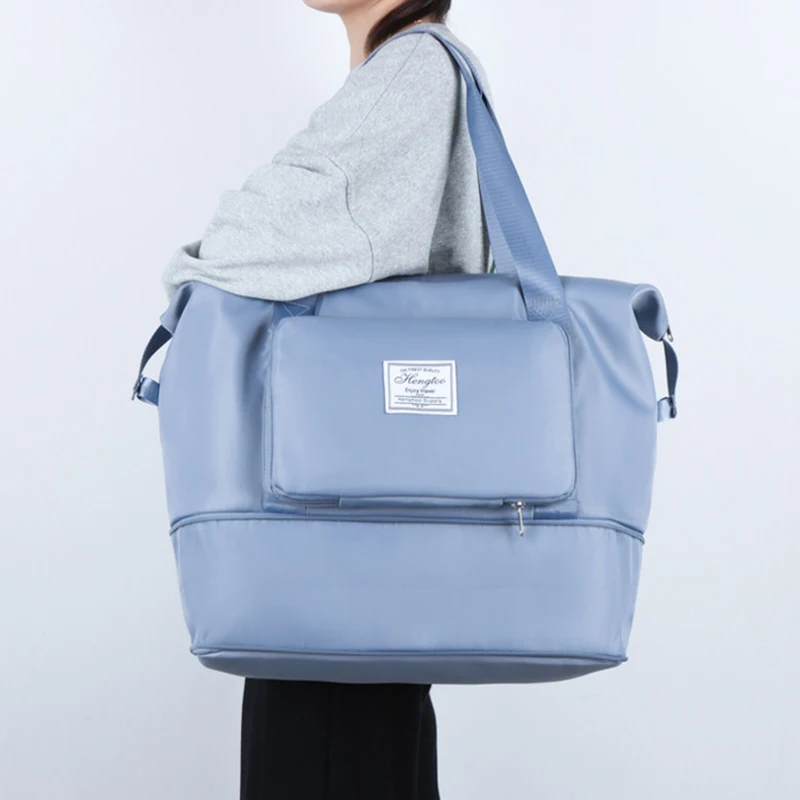 Grande capacidade de expansão sacos de viagem organizador de bagagem bolsa à prova dwaterproof água portátil dobrável saco de armazenamento de roupas de viagem novo
