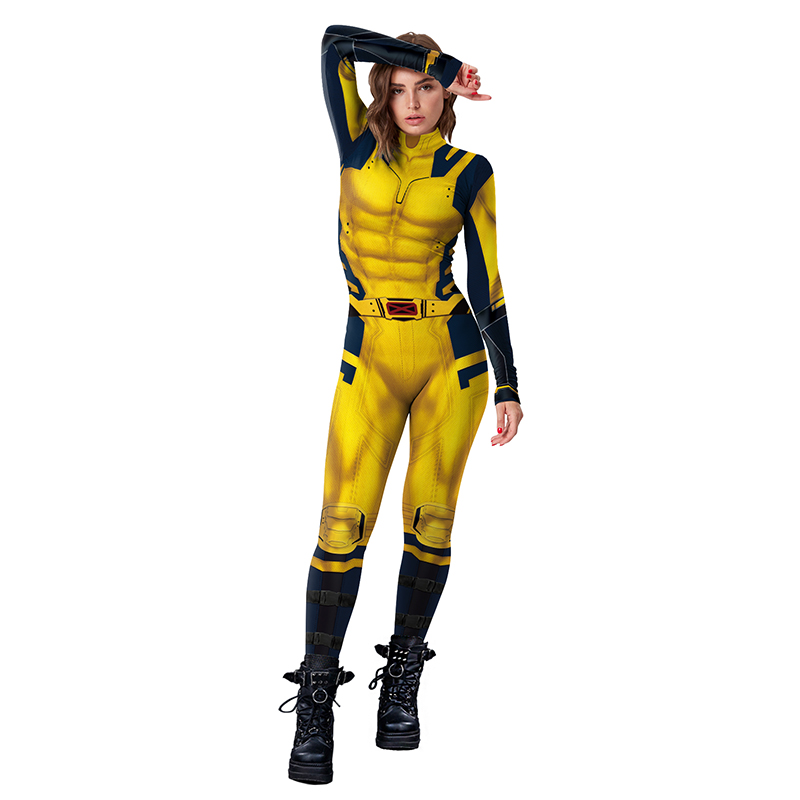 Super-herói deadpool wolverine cosplay macacão wolverine cosplay traje wade natal ano novo zenti james howlett festa bodysuit