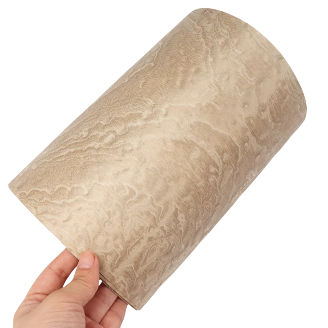 Length:2.5meter Wide:200mm Tkick:0.25mm Light Olive Sand Ball Texture Veneer Versatile for Guitars Furniture Interior Decoration