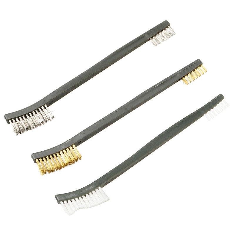     7PCS Kit di pulizia del fucile 3PCS Spazzola 4PCS Set di prelievo in nylon Kit di pulizia universale per pistola da caccia Strumento di pulizia della pistola tattica del fucile