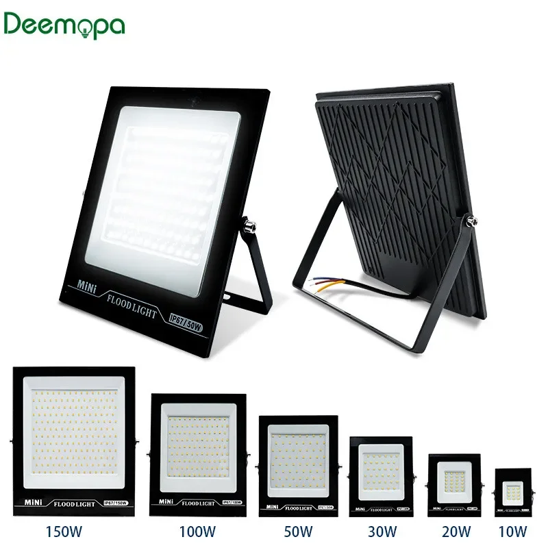 10W 20W 30W 50W 100W 150W 200W Đèn Led 220V Ngoài Trời pha Đèn IP67 Chống Nước Đèn Đường Phong Cảnh Chiếu Sáng