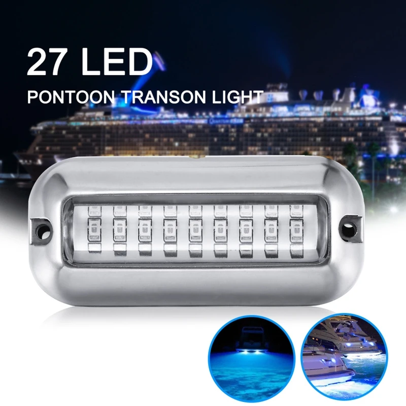 Boot Navigation Licht 50/80W 27/42 LED Unterwasser Ponton Marine Boot Heck Licht IP68 Wasserdichte LED Schiff Strahl licht