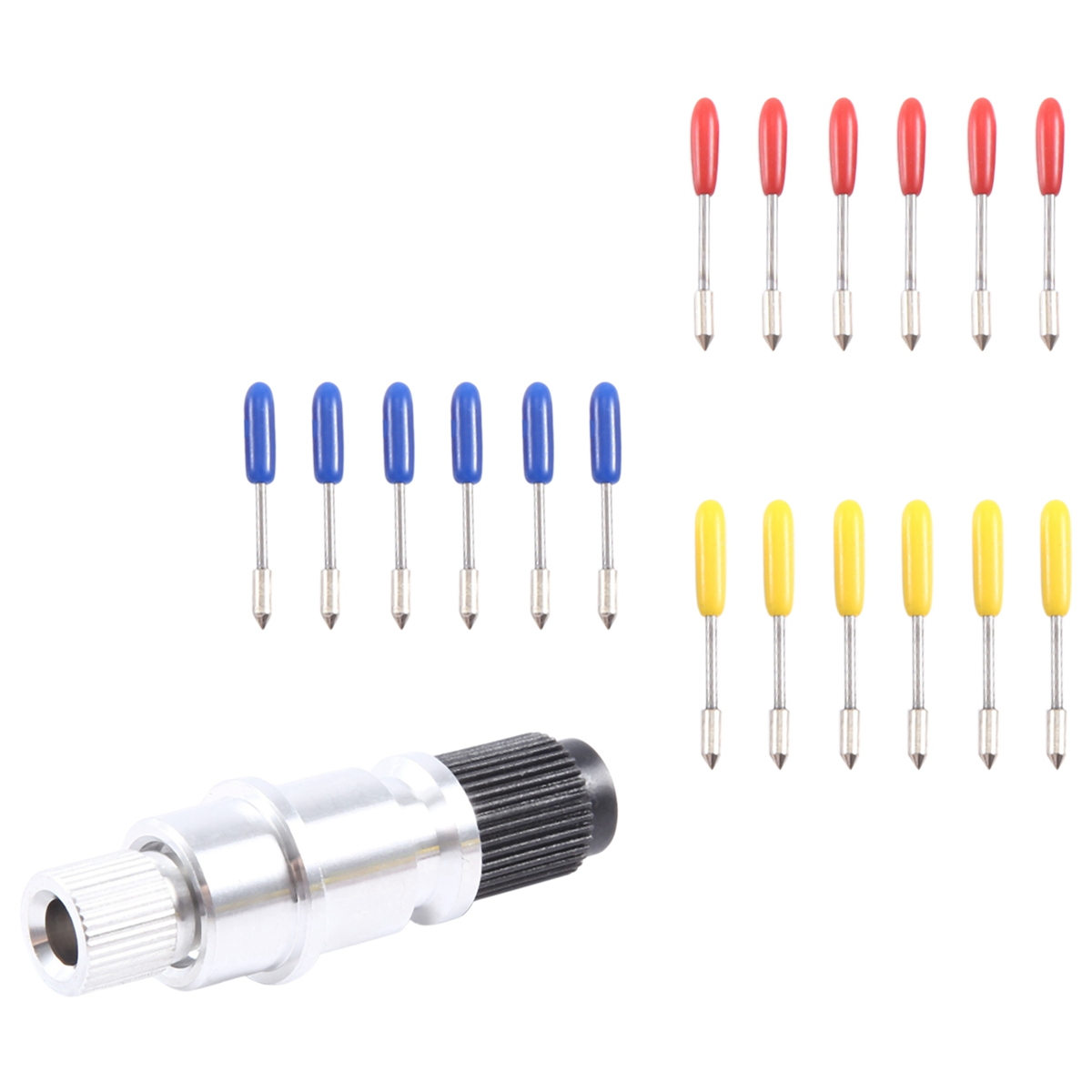 Base portalama con lame da taglio da 18 pezzi (30/45/60 gradi) per Silhouette Cameo 1 2 3/Portrait/Curio/Graphtec 6000/Ce