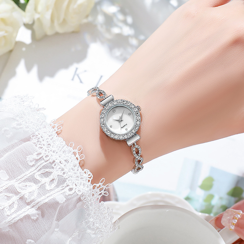 Relógio de quartzo de strass feminino, relógios femininos, relógio, moda