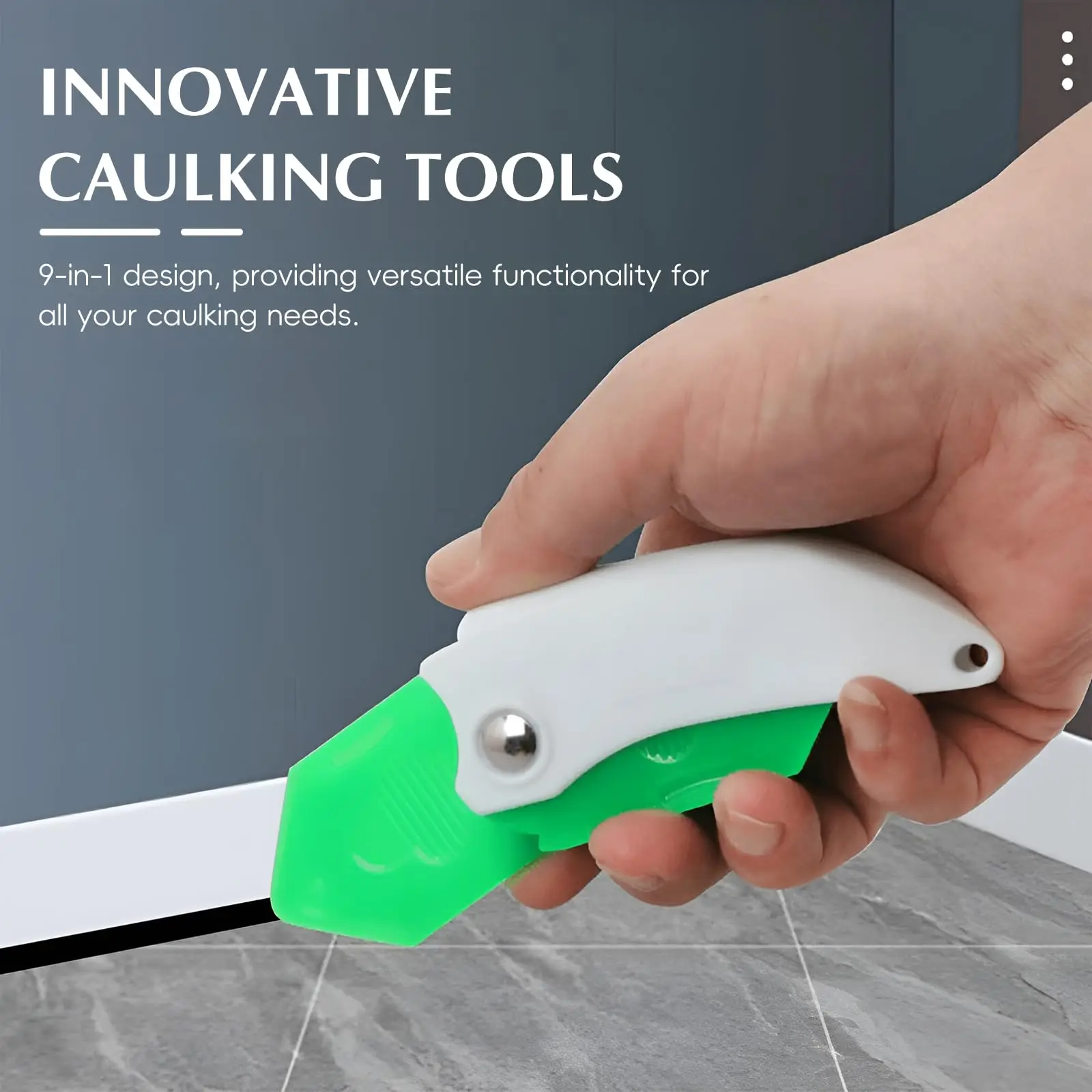 9-in-1 Silicone Caulking Tool Professional Sealant Spreading Joint Sealant Spreader Spatula for Tile Window Grout Edge Removal