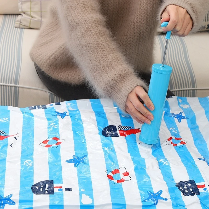 Bolsa de vacío, bomba de aire Manual, Extractor de aire de succión, herramienta de almacenamiento de ropa comprimida para ahorrar espacio, suministros de bolsa de almacenamiento con sellado al vacío
