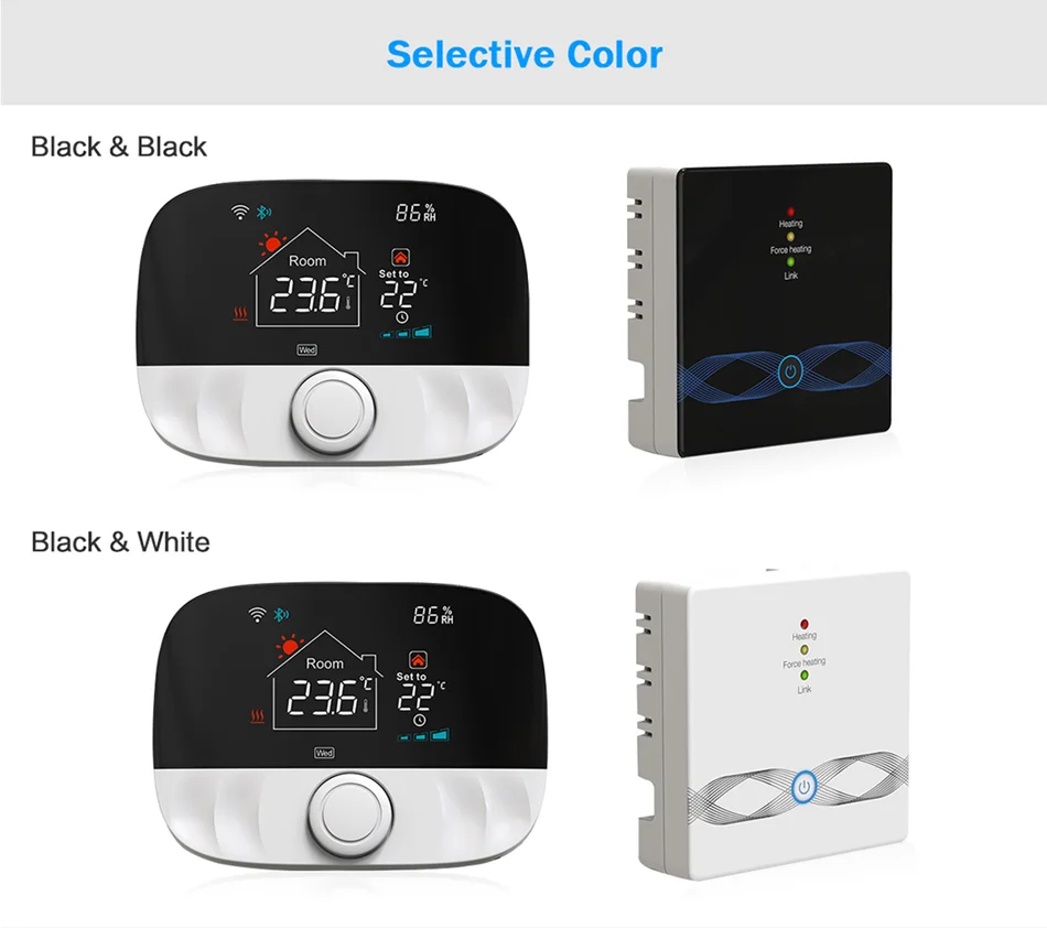 Tuya WiFi Thermostat ไร้สายเครื่องทําความร้อนชั้นน้ําหม้อต้มแก๊สห้อง Tuya สมาร์ทเทอร์โมคอนโทรลเลอร์อุณหภูมิ Alexa Google Home