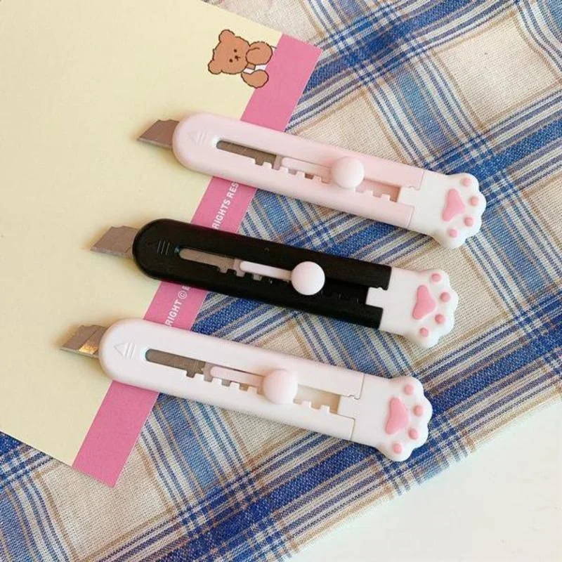 Kawaii Mini Pocket Art Allzweckmesser Express Box Messer Papierschneider Handwerk Verpackung nachfüllbare Klinge Schule Büromaterial